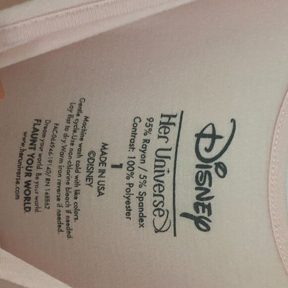 Torrid Her Universe Disney Maleficent Aurora Pink Knit to Woven Dress Size 1X - Picture 6 of 9